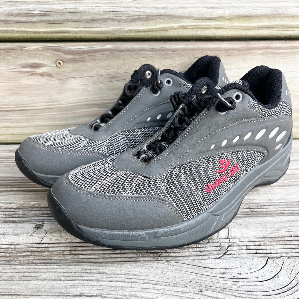 Chung Shi‎ Stafild SDH 0908 Gray Mesh Athletic Walking Shoes Womens Size 8